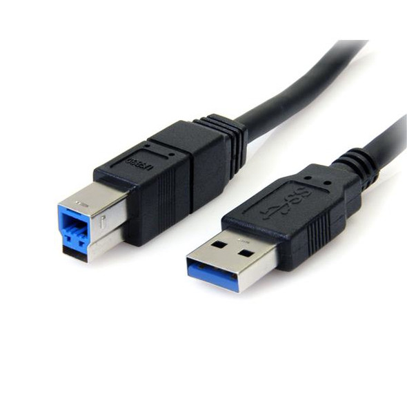 StarTech.com 10 ft Black SuperSpeed USB 3.0 Cable A to B - M/M USB3SAB10BK 065030839648