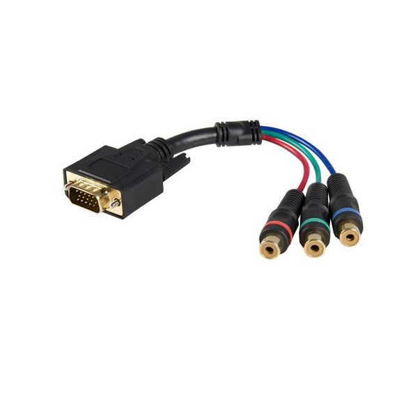 StarTech.com 6in HD15 to Component RCA Breakout Cable Adapter - M/F HD15CPNTMF 065030832588