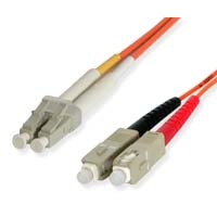 StarTech.com 5m Duplex MM Fiber Optic Cable LC-SC fibre optic cable Orange FIBLCSC5 065030797795