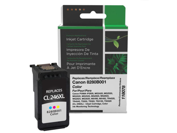 Clover Imaging Remanufactured Colour Ink Cartridge Replacement For Canon CL-246XL 118078 801509322262