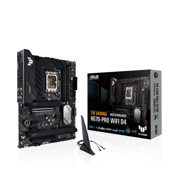 ASUS TUF GAMING H670-PRO WIFI D4 Intel H670 LGA 1700 ATX TUF GAM H670-PRO WIFI D4 195553515528