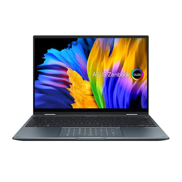 ASUS ZenBook 14 Flip OLED UP5401EA-DS59T-CA i5-1135G7 Hybrid (2-in-1) 35.6 cm (14") Touchscreen 2.8K Intel Core i5 16 GB LPDDR4x-SDRAM 512 GB SSD Wi-Fi 6 (802.11ax) Windows 11 Home Grey UP5401EA-DS59T-CA 195553638074