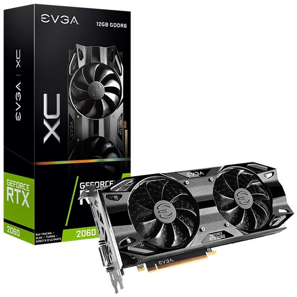 EVGA Video Card 12G-P4-2263-KR GeForce RTX 2060 XC GAMING 12GB GDDR6 Retail
