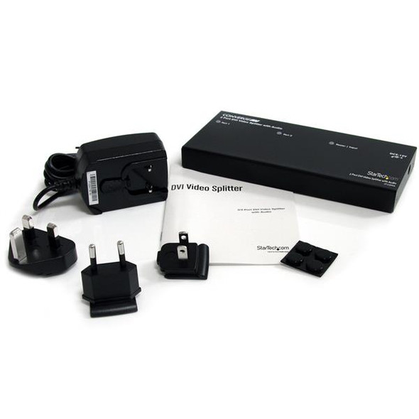 StarTech.com 2 Port DVI Video Splitter with Audio ST122DVIA 065030839563