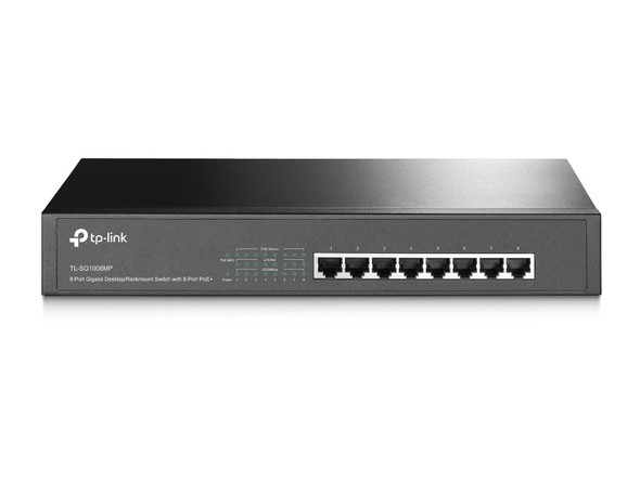 TP-Link TL-SG1008MP Unmanaged Gigabit Ethernet (10/100/1000) Power over Ethernet (PoE) Black TL-SG1008MP 840030700057