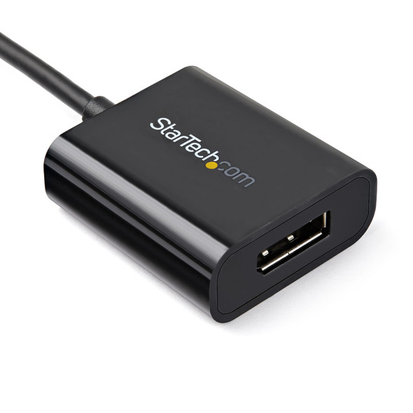 StarTech.com USB C to DisplayPort Adapter - 4K 60Hz/8K 30Hz - USB Type-C to DP 1.4 HBR2 Adapter Dongle - Compact USB-C (DP Alt Mode) Monitor Video Converter - Thunderbolt 3 Compatible USBC-DISPLAYPORT 065030893015