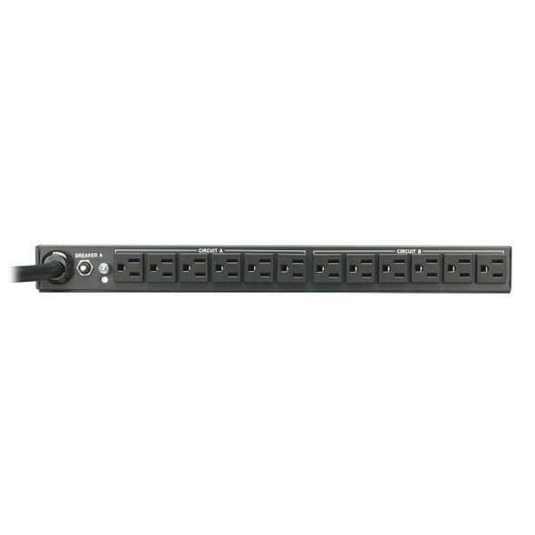 Tripp Lite 2.9kW Single-Phase Basic PDU, 120V Outlets (24 5-15R), L5-30P, 15ft Cord, 1U Rack-Mount PDU2430 037332117281