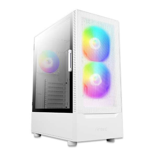 Antec Case NX410 W Mid Tower Tempered Glass 2x140mm ARGB fan White Retail