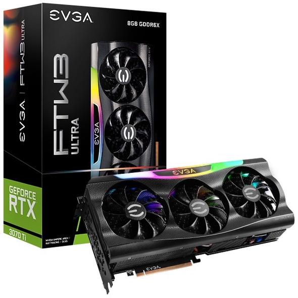 EVGA VCX 08G-P5-3797-KL GeForce RTX 3070 Ti FTW3 ULTRA GAMING 8GB GDDR6X RTL