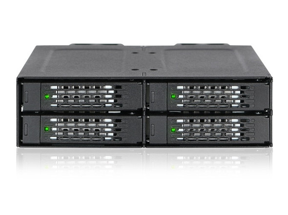 ICY RD MB699VP-B Full Metal 4 Bay 2.5 NVMe U.2 SSD Mobile Rack F Ext 5.25
