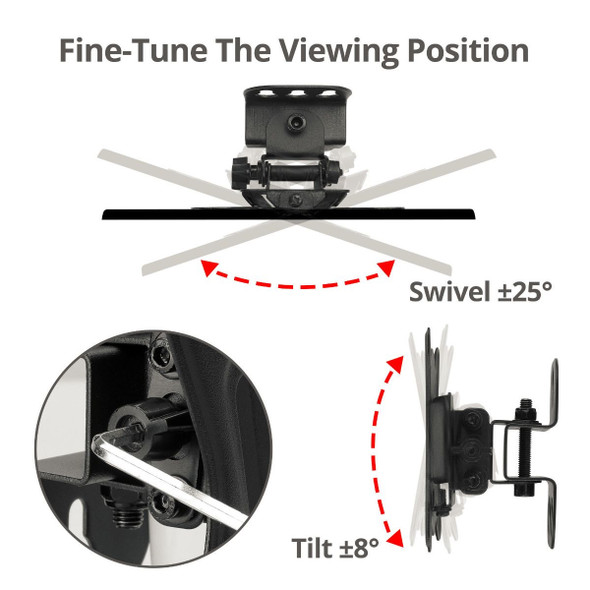 SIIG AC CE-MT3C11-S1 LCD TV Monitor Wall Mount - 10 to 27 Color Box