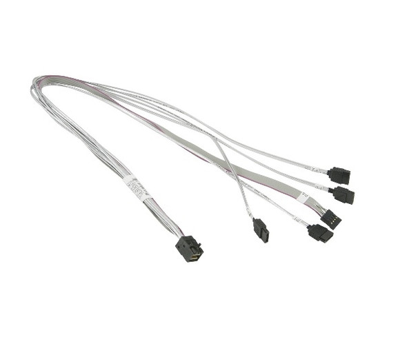 Supermicro Cable CBL-SAST-0631 55cm mini SAS HD to 4 SATA w SB 30AWG Retail