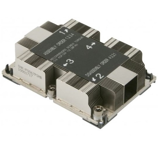 Supermicro FN SNK-P0067PSMB 1U LGA3647 CPU Heat Sink for X11 Purley Platform