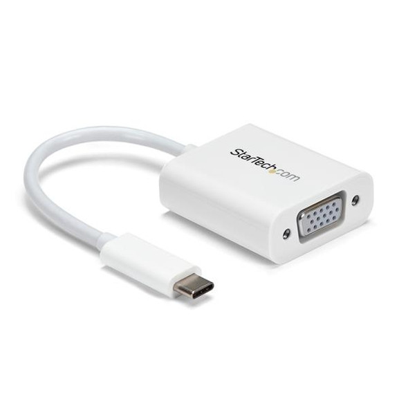 StarTech.com USB-C to VGA Adapter - White CDP2VGAW 065030862769