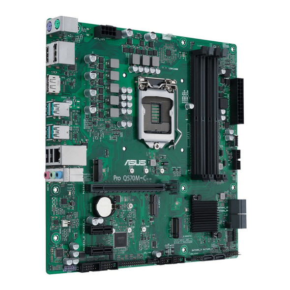 ASUS PRO Q570M-C/CSM motherboard Intel Q570 LGA 1200 micro ATX PROQ570M-C/CSM 195553165242