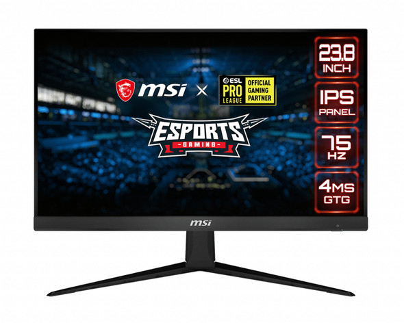 MSI Optix G241V E2 60.5 cm (23.8") 1920 x 1080 pixels Full HD LED Black OPTIXG241V E2 824142233481