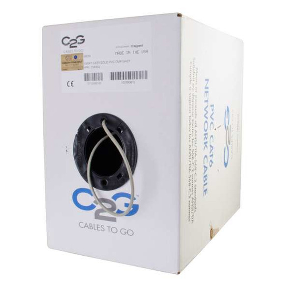 C2G 1000ft Cat6 networking cable Grey 304.8 m U/UTP (UTP) 56018 757120560180