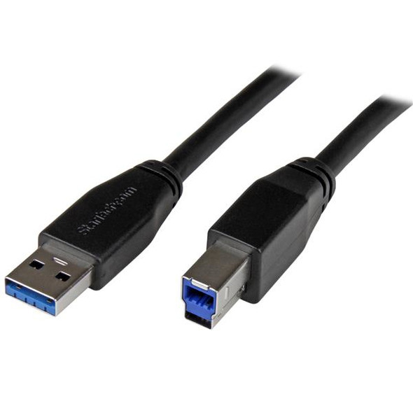 StarTech.com Active USB 3.0 USB-A to USB-B Cable - M/M - 10m (30ft) USB3SAB10M 065030861359