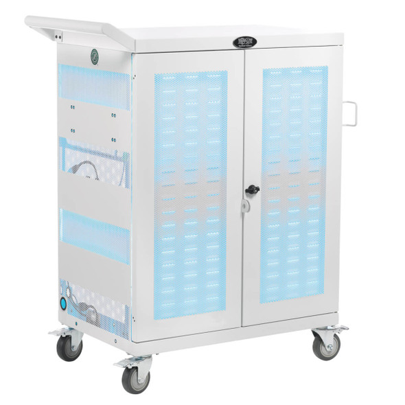 Tripp-Lite AC CSC32ACWHG Multi-Device UV Charging Cart 32AC Outlets White RTL