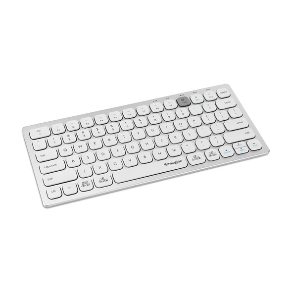 Kensington KB K75504US Multi-Device Dual Wireless CompactÿKeyboard Silver RTL