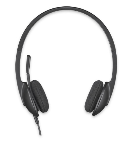 Logitech Headset 981-000507 Stereo USB Wired H340 Semi-open Black Retail
