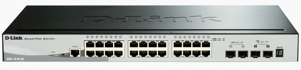 D-Link Network DGS-1510-28X SmartPro 24-Port Gigabit Switch with 4 10GbE SFP+