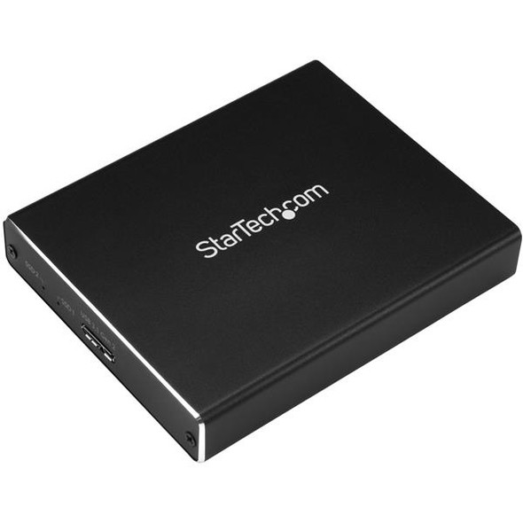 StarTech RD SM22BU31C3R Dual-Slot M.2 NGFF SATA Enclosure USB3.1 Black Retail