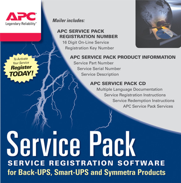 APC WBEXTWAR1YR-SP-04 Service Pack 1 Year Warranty Extension