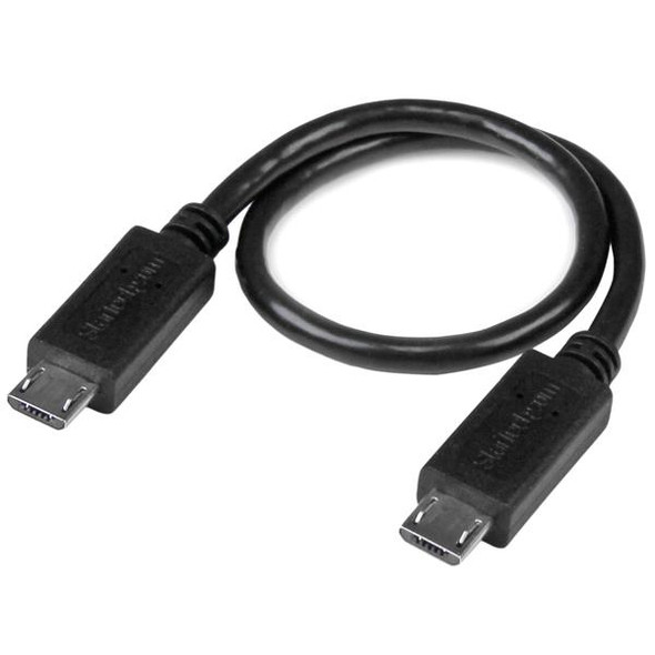 StarTech Cable UUUSBOTG8IN USB OTG Cable Micro USB to Micro USB M M 8in Retail