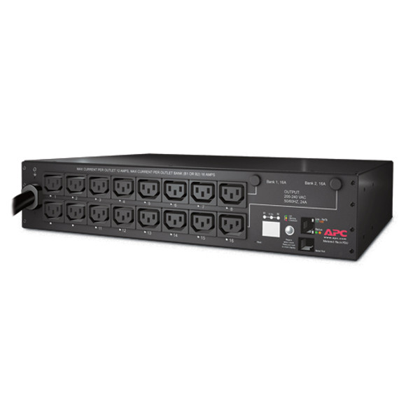 APC PDU AP7911B 12ft 2U 30A 208V (16)C13 Rack PDU Switched Retail