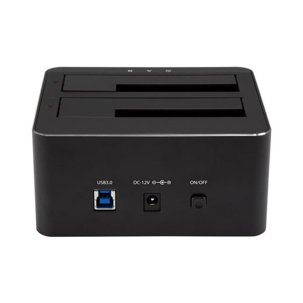 StarTech AC SDOCK2U33V Dual-Bay Docking Station f 2 x 2.5 3.5 SATA SSDs HDDs