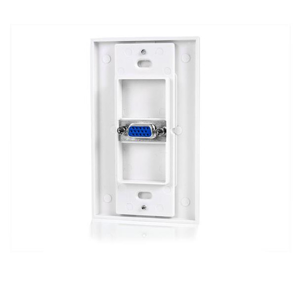 StarTech AC VGAPLATE Single Outlet 15Pin Female VGA Wall Plate White Retail