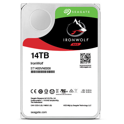 Seagate HDD ST14000NE0008 14TB 3.5 256MB SATA 6Gb s Ironwolf Pro Bare