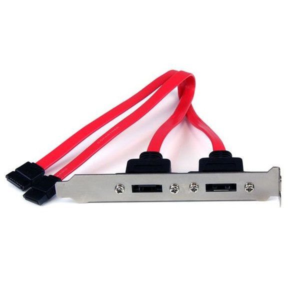 Startech ESATAPLATE2 2 Port SATA to eSATA Slot Plate Bracket Retail