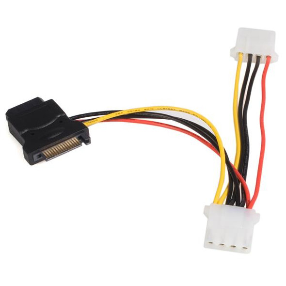 StarTech Cable LP4SATAFM2L SATA to LP4 Power Adapter w 2Additional LP4 F M