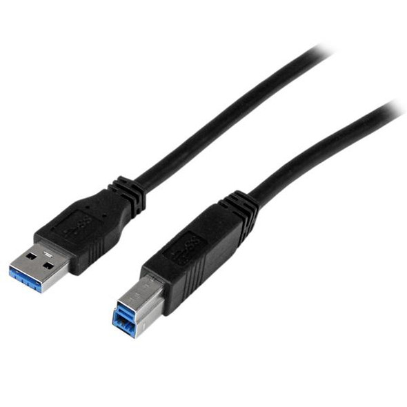 StarTech Cable USB3CAB1M 1m Certified SuperSpeed USB 3.0 A to B Cable M M BK