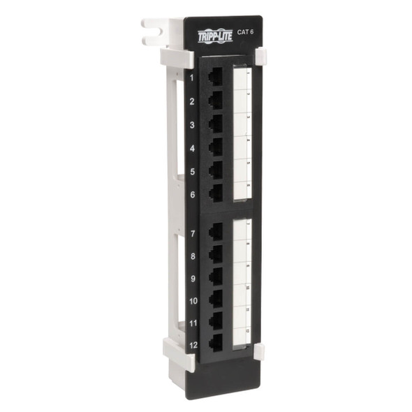 Tripp-Lite AC N250-012 12-Port Cat6 Cat5 Wall-Mount Vertical 110 Patch Panel