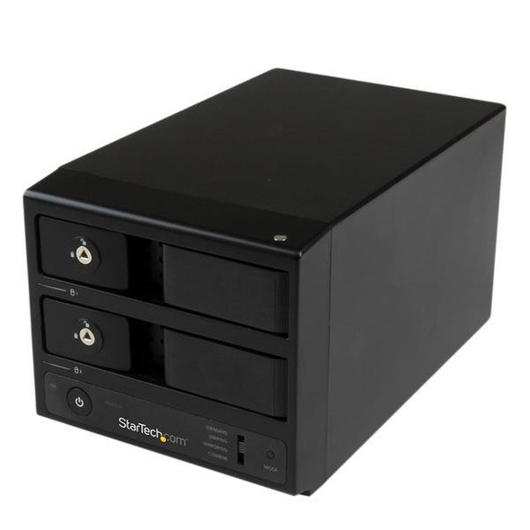 Startech S352BU33RER USB3 eSATA Dual-Bay Trayless 3.5þ SATA3 Enclosure w UASP