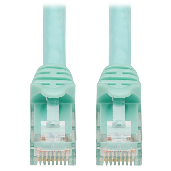 Tripp Lite CB N261-003-AQ 3ft Cat6a 10G Certified Patch RJ45 M M Aqua Retail