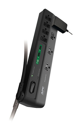 APC Home Office SurgeArrest P8U2 8 Outlets with 2 USB Charging Ports 120V RTL