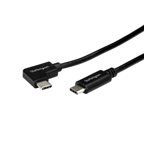 StarTech CB USB2CC1MR 3ft USB 2.0 Right-Angle USB-C M M Cable Retail