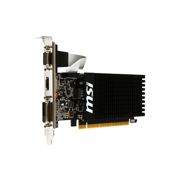 MSI Video Card GT 710 2GD3H LP GT710 2G DDR3 OC 64B DL-DVID HDMI LP Retail