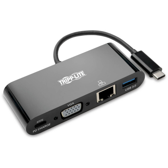Tripp-Lite AC U444-06N-VGUB-C USB 3.1 Gen 1 USB-C to VGA Adapter with USB-A