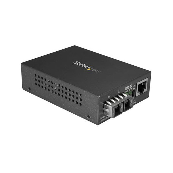 StarTech AC MCMGBSCSM10 Gigabit Ethernet to SC Fiber Media Converter Retail
