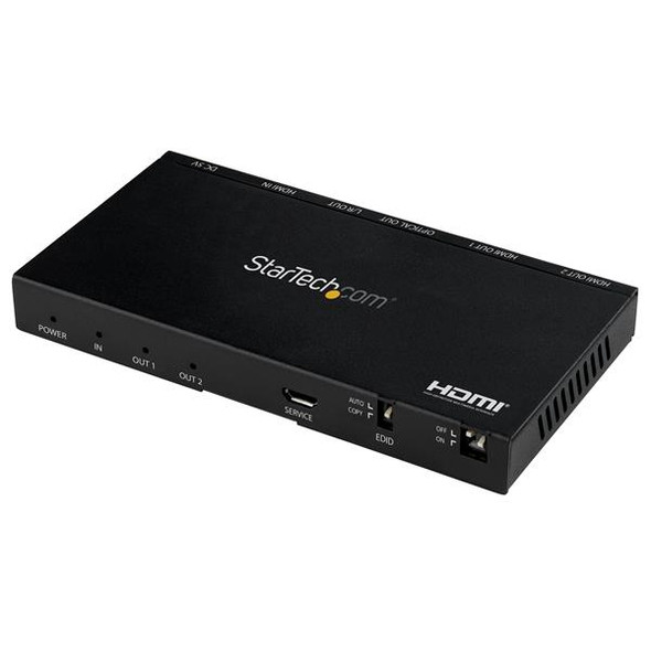 StarTech AC ST122HD20S 2Port HDMI Splitter 4K 60Hz with Built-In Scaler Retail