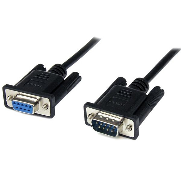 StarTech Cable SCNM9FM1MBK 1m DB9 RS232 Serial Null Modem F M Black Retail