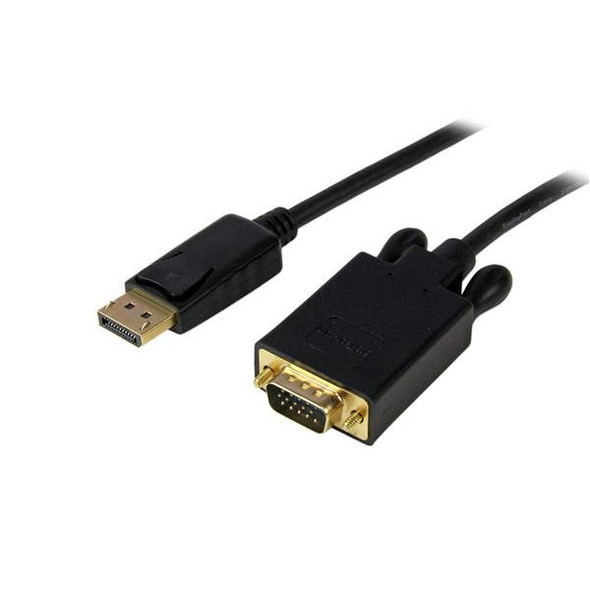 StarTech Cable DP2VGAMM15B 15ft DisplayPort to VGA Adapter Converter 1920x1200