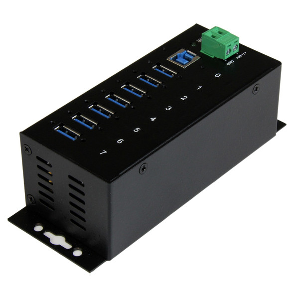 StarTech Accessory ST7300USBME 7PT Industrial USB3.0 Hub ESD Surge Protection