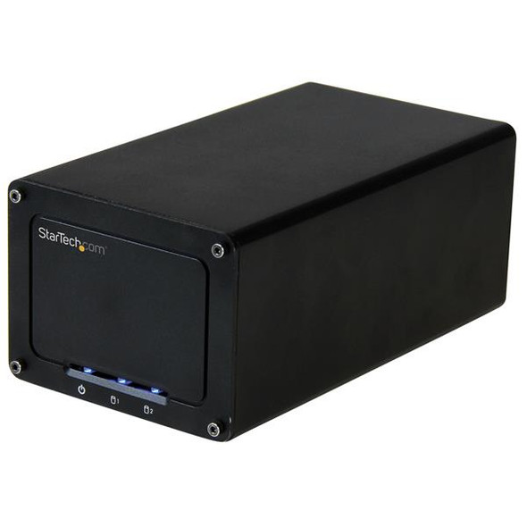 StarTech S252BU313R USB 3.1 External Enclosure for Dual 2.5 SATA Drives RTL