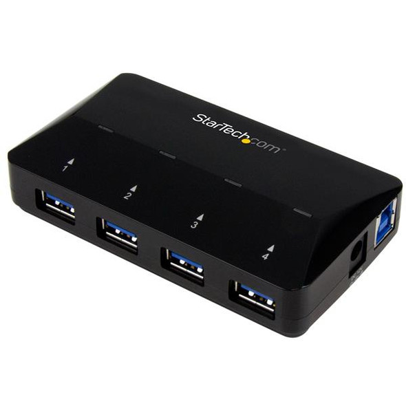 StarTech Accessory ST53004U1C 4PT USB 3.0 Hub + Dedicated Charging 1x2.4A Port